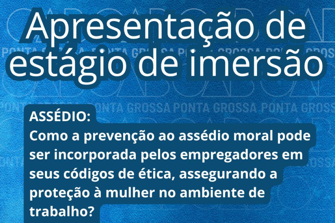 Apresentação de Estágio de Imersão