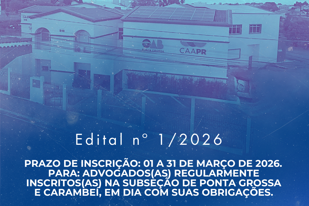 EDITAL Nº 1 2026 ABERTURA DE INSCRIÇÃO COMISSÕES TEMÁTICAS
