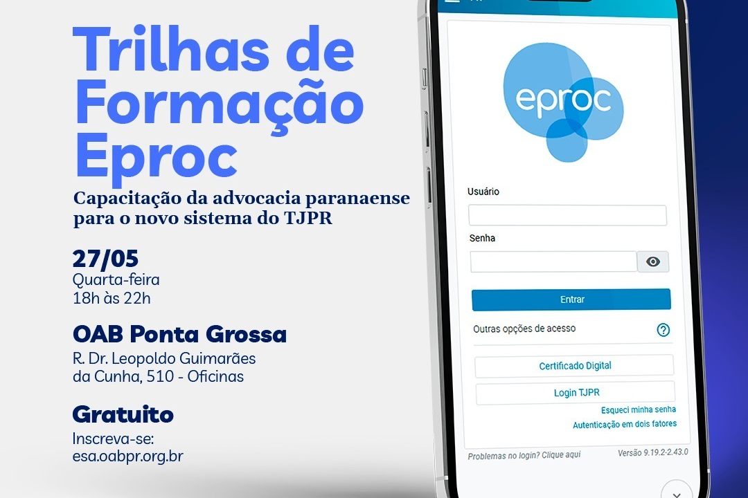 Trilhas de Formação Eproc