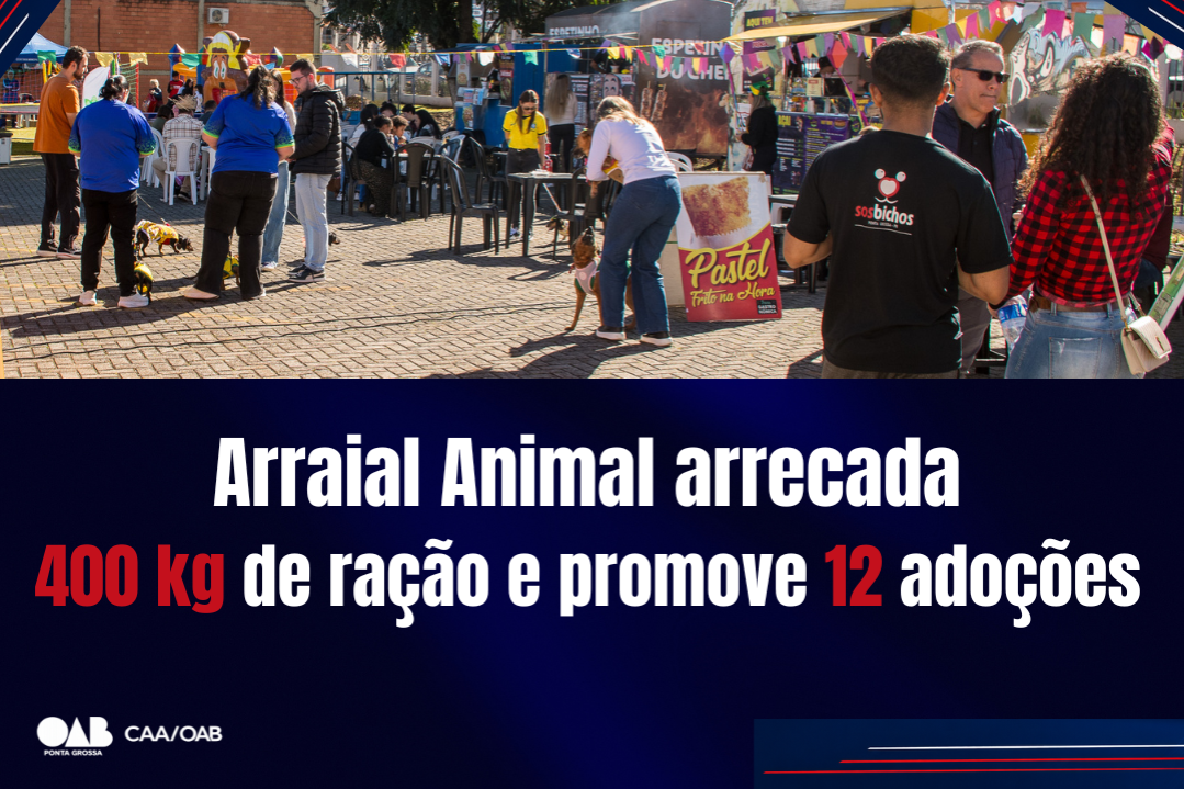 Arraial Animal arrecada 400kg de ração e promove 12 adoções