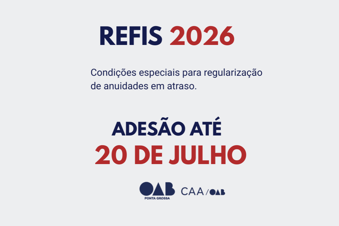 Adesão ao REFIS 2026 pode ser feito até 20 de julho